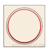 Stredový kryt tlačidlo6A-červené okienko-CREAM