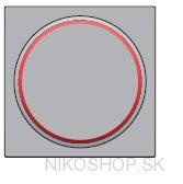 Stredový kryt tlačidlo6A-červené okienko-STERLING