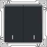 2x1/2 Kolíska s okienkom-BAKELITE PIANO BLACK