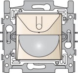 Detektor pohybu PIR 180°, 8m, 2-vodičový, 40-400W-CREAM