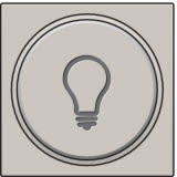 Stredový kryt tlačidlo 6A-svetlo-LIGHT GREY