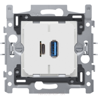 Double smart USB-A and USB-C nabíjačka 3,5 A