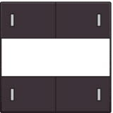 Stredový kryt 4xbezpot.tlačidlo 24V+LED/LABEL-DARK BROWN